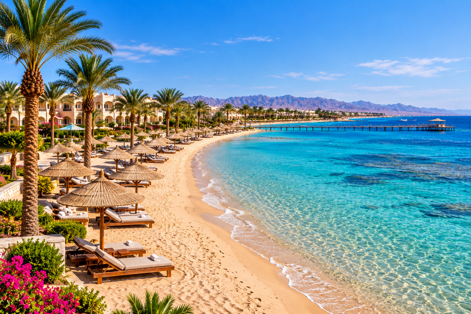 Nabq Bay beach and resorts in Sharm El Sheikh